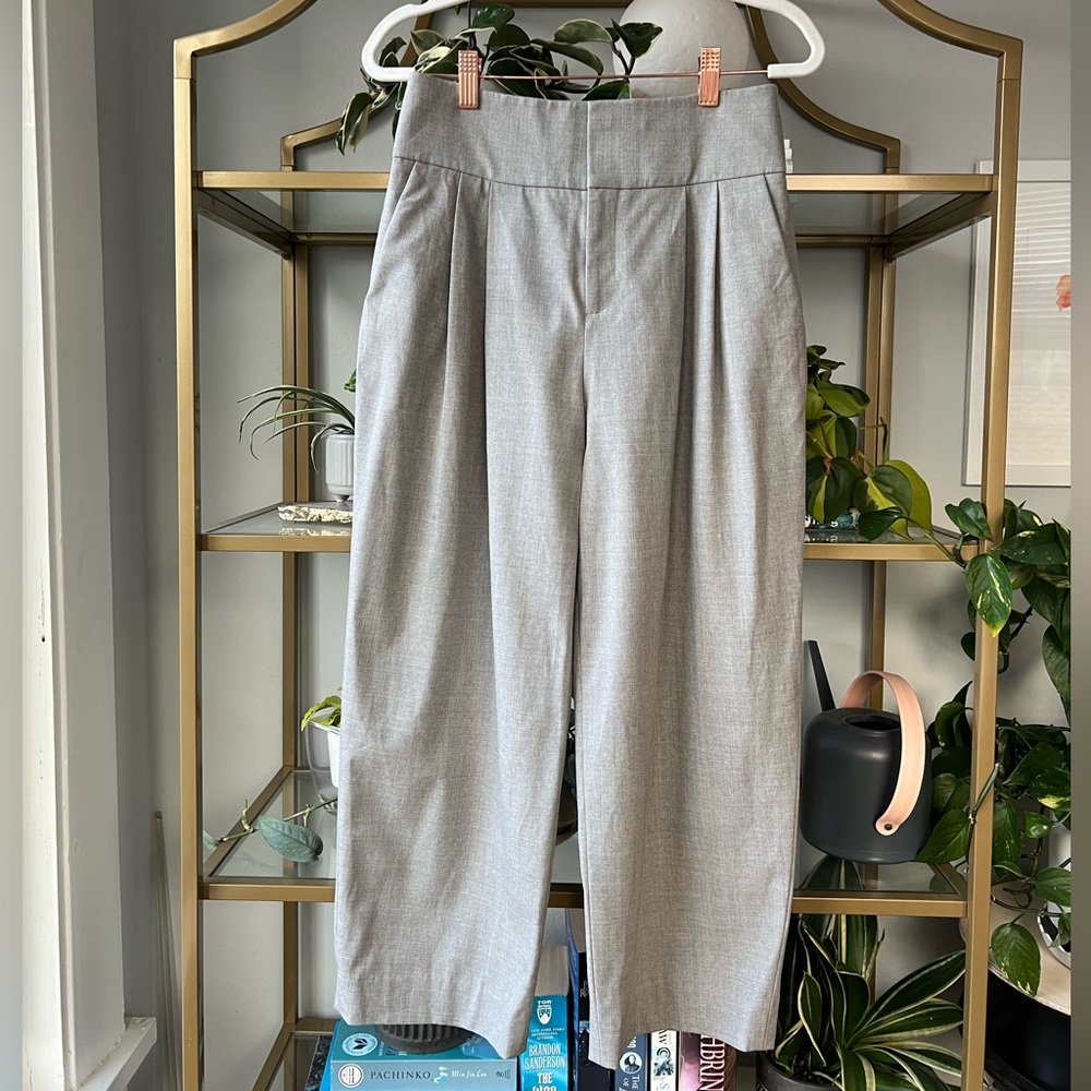 Club Monaco Gray Wide Leg Trousers